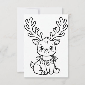 Christmas Activity, Christmas Colouring Pages Thank You Card