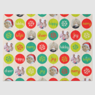 Christmas add your own photos tissue paper