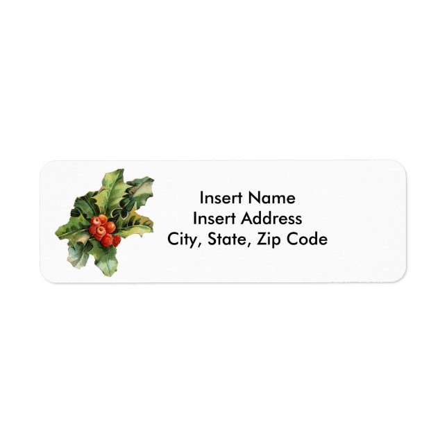 Christmas Address Label (Front)