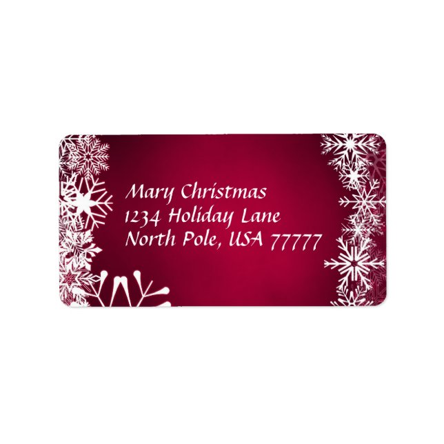 Christmas Address Label (Front)