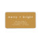 Christmas Address Label | Merry + Bright Ocher