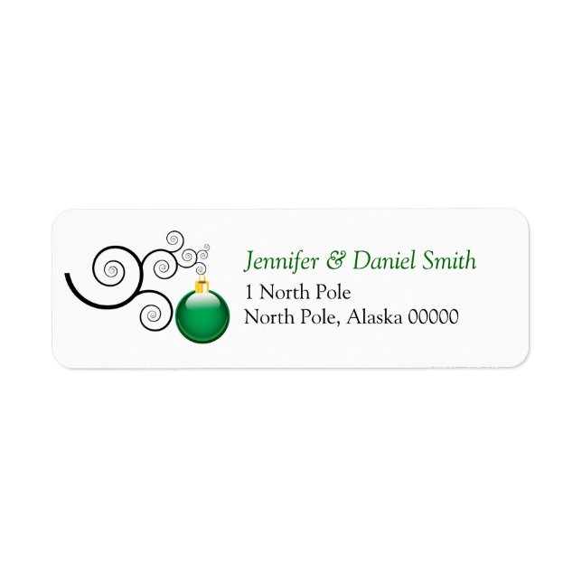 Christmas Address Labels (Front)