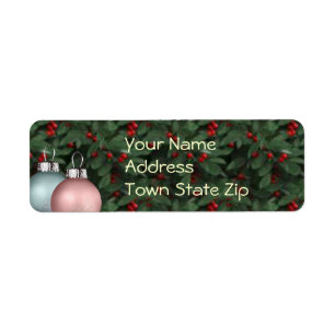 Christmas address labels