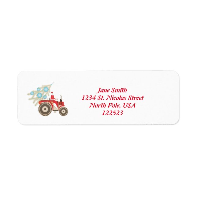 Christmas Address Labels (Front)