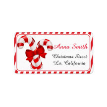 Christmas address labels, Christmas return labels,