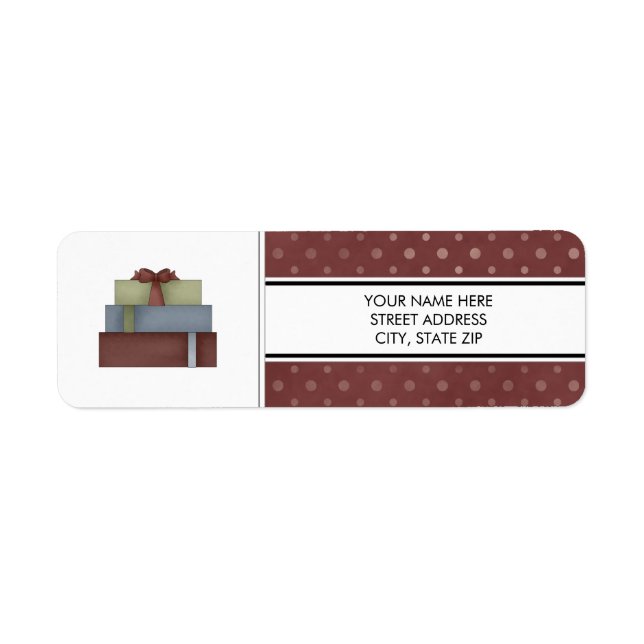 Christmas Address Mailing Labels (Front)
