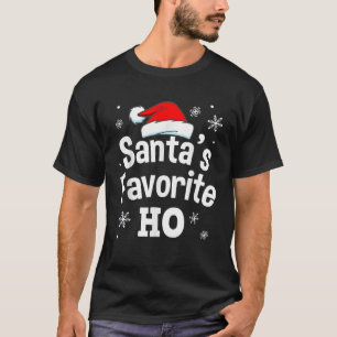 Christmas Adult Naughty Pajama Women Santa s Favor T-Shirt