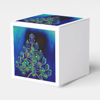 Christmas, Advent, burning candles festive, Favor Box