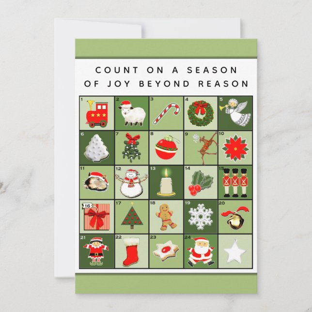 Christmas Advent Calendar Cards (Front)