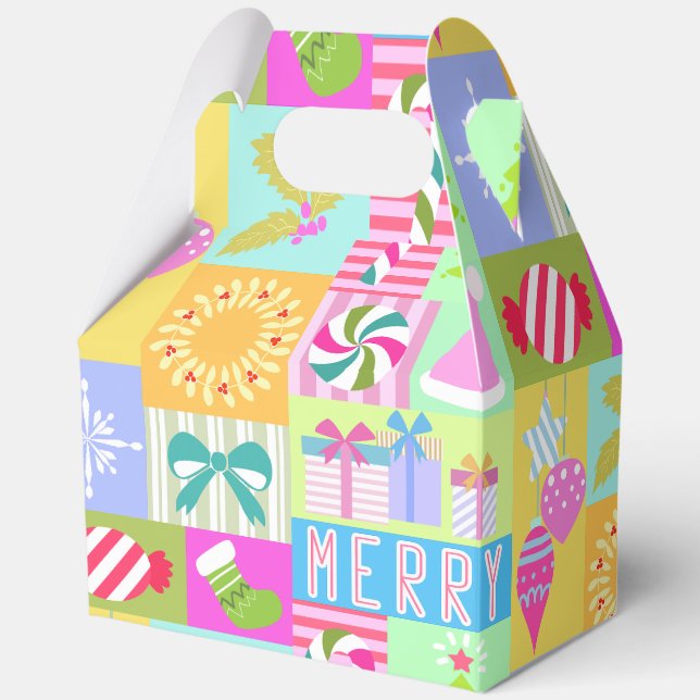 Christmas Advent Calendar  Favor Box (Front)