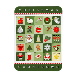 Christmas Advent Calendar Magnet