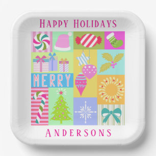 Christmas Advent Calendar Paper Plate