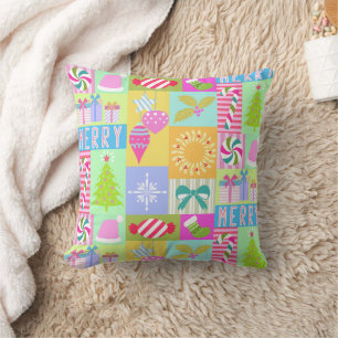 Christmas Advent Calendar  Throw Pillow