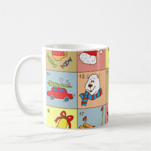 Christmas Advent: Doodle Element Collection Coffee Mug