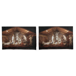 Christmas Advent Jesus Nativity Manger Scene Pillowcase