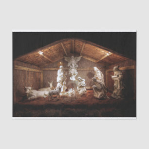 Christmas Advent Jesus Nativity Manger Scene Tissue Paper