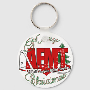 CHRISTMAS AEMT Advanced Emergency Medical Tech Keychain