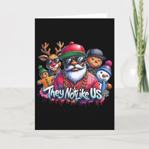 Christmas African Santa They Not Like Us Merry Chr Card