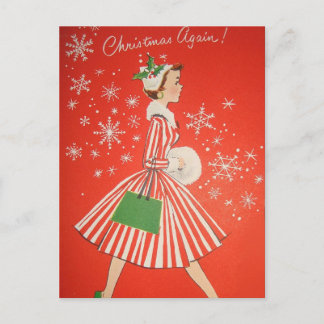 Christmas Again! Holiday Postcard