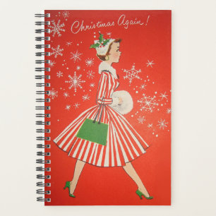 Christmas Again! Mid Century Lady in High Heels Planner