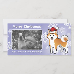 Christmas Akita Inu / Shiba Inu Holiday Card