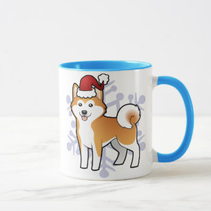 Christmas Akita Inu / Shiba Inu Mug