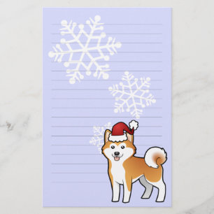 Christmas Akita Inu / Shiba Inu Stationery
