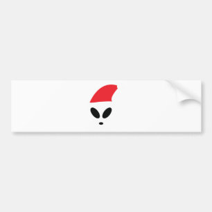 Christmas Alien Bumper Sticker