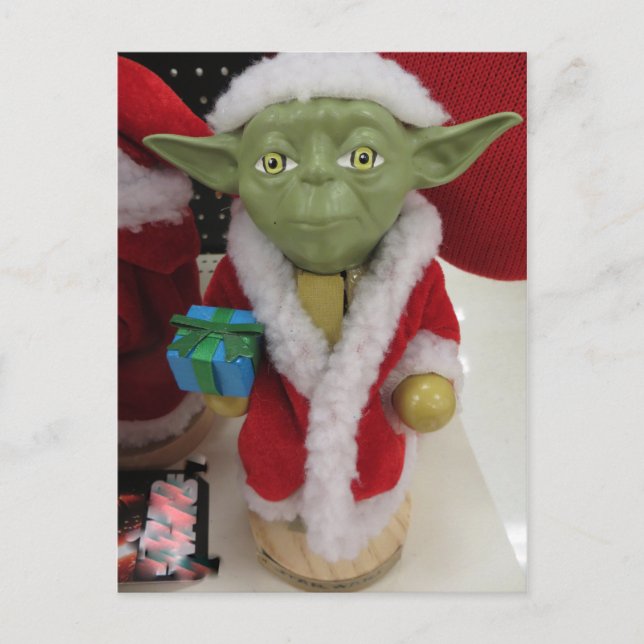 Christmas Alien Holiday Postcard (Front)
