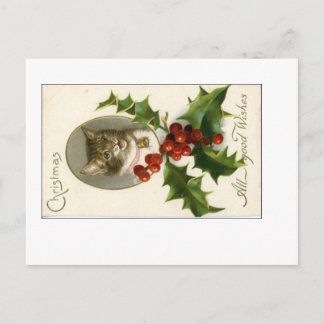 Christmas . . . All Good Wishes Holiday Postcard