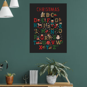 Christmas Alphabet Kids Poster