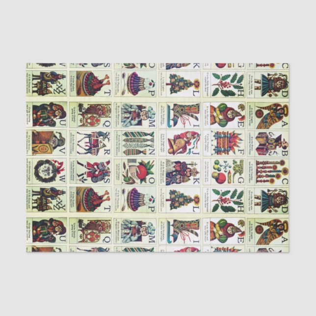 Christmas Alphabet Tissue Paper (Front)