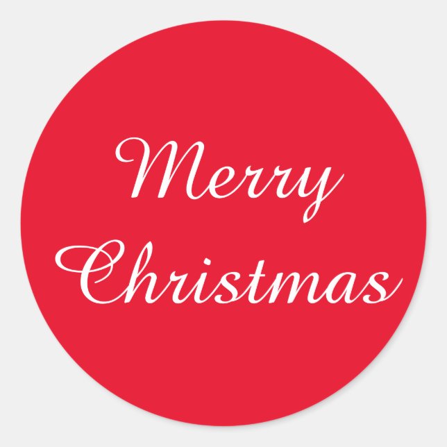 Christmas Amazone White Red Sticker by Janz (Front)