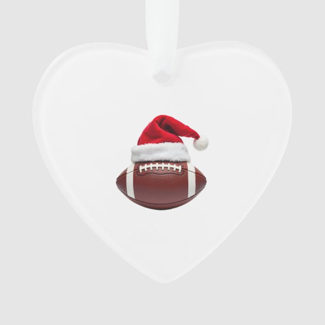 Christmas American Football Ball Santa Hat (1) (devant)