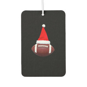 Christmas American Football Ball Santa Hat (2) Air Freshener