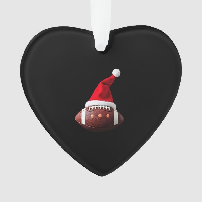 Christmas American Football Ball Santa Hat (3) (devant)