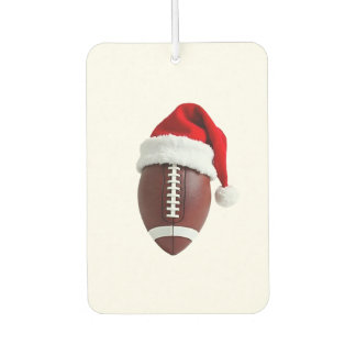 Christmas American Football Ball Santa Hat (3) Air Freshener