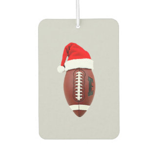 Christmas American Football Ball Santa Hat (3) Air Freshener