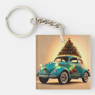 christmas and a vintage car keychain