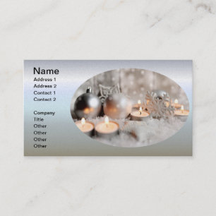 Christmas and Advent Decoration Business Card