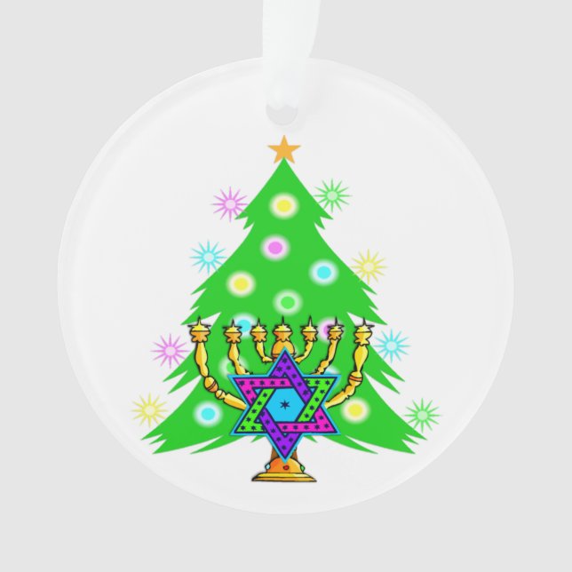 Christmas and Hanukkah Ornament (Front)