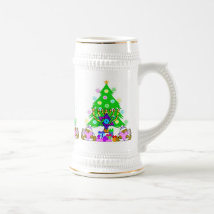 Christmas and Hanukkah Together Beer Stein