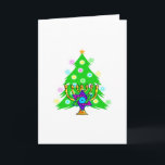 Christmas and Hanukkah Together Holiday Card<br><div class="desc">Christmas and Hanukkah on gifts for interfaith families that celebrate the joy of Christmas and beauty of Chanukah.  Featuring Xmas tree and menorah with jewish star of david surrounded by holiday presents on greeting cards,  postage,  gift ideas and apparel for the family.</div>