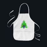 Christmas and Hanukkah Together Kids Apron<br><div class="desc">Christmas and Hanukkah on gifts for interfaith families that celebrate the joy of Christmas and beauty of Chanukah.  Featuring Xmas tree and menorah with jewish star of david surrounded by holiday presents on greeting cards,  postage,  gift ideas and apparel for the family.</div>