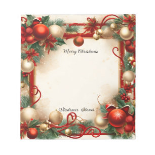 Christmas and Holidays Notepad