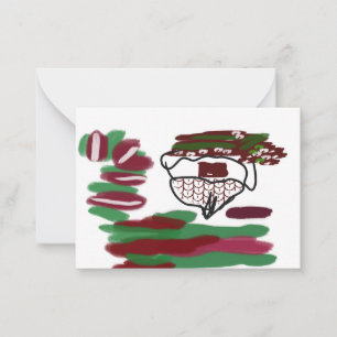 Christmas and joy smile card