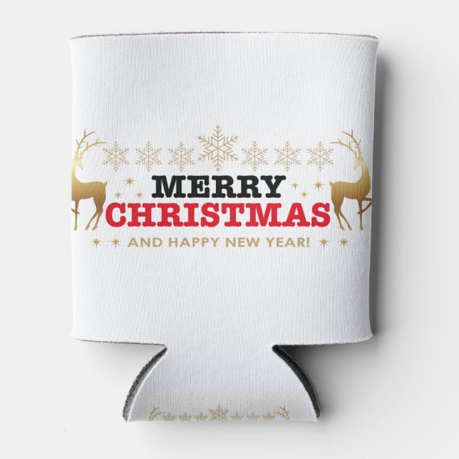 Christmas And New Year Design Can Cooler (Front)