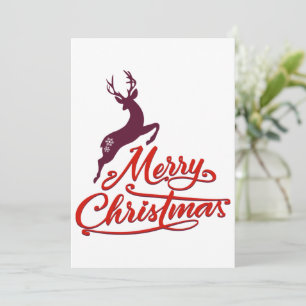 Christmas And New Year Graphic Design, Wild Animal Holiday Card
