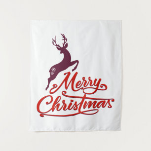 Christmas And New Year Graphic Design, Wild Animal Tapestry