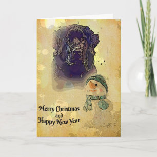 Christmas and New Year greeting card